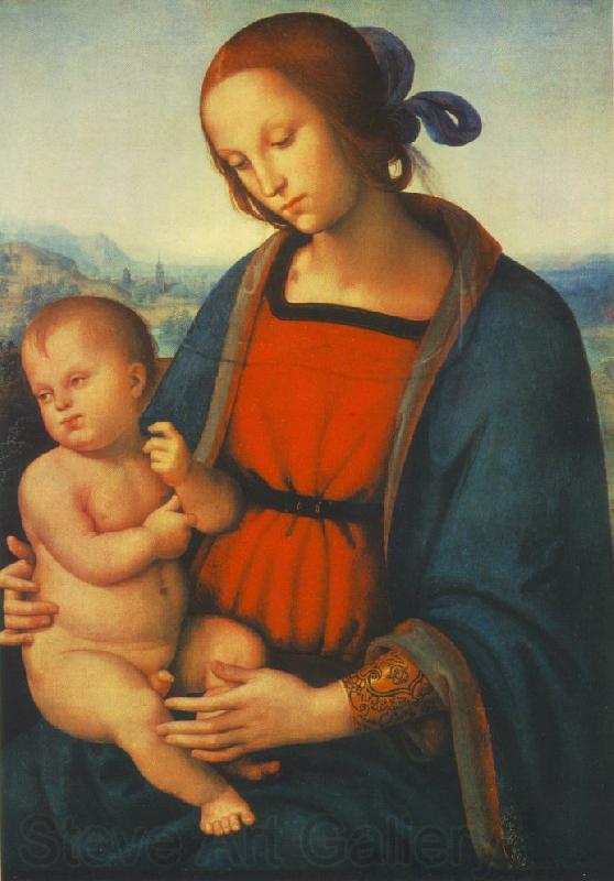 PERUGINO, Pietro Madonna with Child af Norge oil painting art